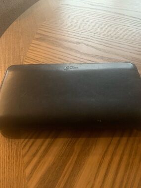 Jcrew laddies leather zip wallet